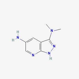 molecular formula C8H11N5 B8221564 n3,n3-Dimethyl-1h-pyrazolo[3,4-b]pyridine-3,5-diamine 