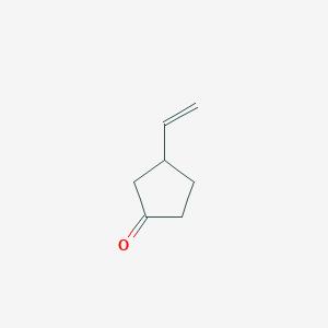 molecular formula C7H10O B8221616 3-Ethenylcyclopentan-1-one CAS No. 50337-14-9