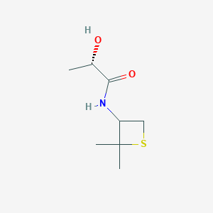 molecular formula C8H15NO2S B8221643 (2S)-N-(2,2-Dimethylthietan-3-yl)-2-hydroxypropanamide 