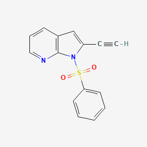 1-(benzenesulfonyl)-2-ethynyl-1H-pyrrolo[2,3-b]pyridine