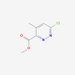 molecular formula C7H7ClN2O2 B8221678 Methyl 6-chloro-4-methylpyridazine-3-carboxylate 