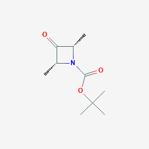 molecular formula C10H17NO3 B8221696 Tert-butyl cis-2,4-dimethyl-3-oxoazetidine-1-carboxylate 