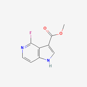 molecular formula C9H7FN2O2 B8221715 methyl4-fluoro-1H-pyrrolo[3,2-c]pyridine-3-carboxylate 