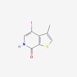 molecular formula C8H6INOS B8221729 4-Iodo-3-methylthieno[2,3-c]pyridin-7-ol 