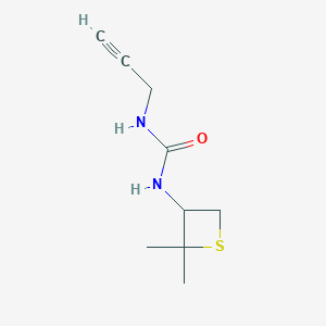 molecular formula C9H14N2OS B8221752 1-(2,2-Dimethylthietan-3-yl)-3-(prop-2-yn-1-yl)urea 