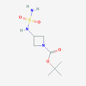 molecular formula C8H17N3O4S B8221757 Tert-butyl 3-(sulfamoylamino)azetidine-1-carboxylate 