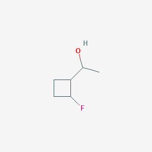 molecular formula C6H11FO B8221761 1-(2-Fluorocyclobutyl)ethan-1-ol 