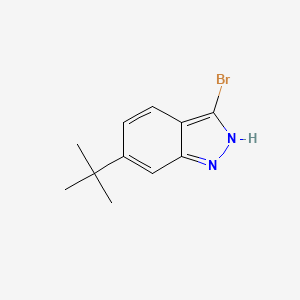 molecular formula C11H13BrN2 B8221774 3-Bromo-6-tert-butyl-1H-indazole 