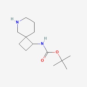 molecular formula C13H24N2O2 B8221923 tert-Butyl (6-azaspiro[3.5]nonan-1-yl)carbamate 