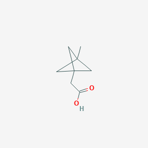 molecular formula C8H12O2 B8221953 2-(3-Methyl-1-bicyclo[1.1.1]pentanyl)acetic acid 