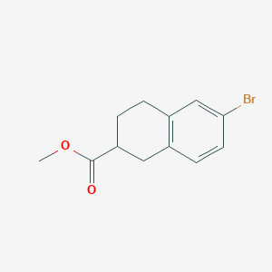 molecular formula C12H13BrO2 B8221964 Methyl 6-bromo-1,2,3,4-tetrahydronaphthalene-2-carboxylate 