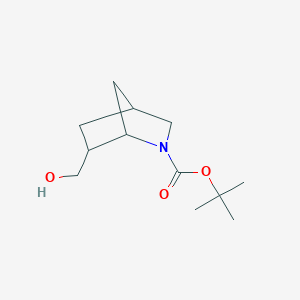 molecular formula C12H21NO3 B8221977 Tert-butyl 6-(hydroxymethyl)-2-azabicyclo[2.2.1]heptane-2-carboxylate 
