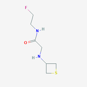 molecular formula C7H13FN2OS B8221998 N-(2-Fluoroethyl)-2-(thietan-3-ylamino)acetamide 