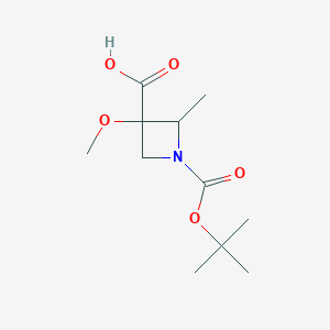1-Tert-butoxycarbonyl-3-methoxy-2-methyl-azetidine-3-carboxylic acid