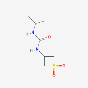 molecular formula C7H14N2O3S B8222038 1-(1,1-Dioxidothietan-3-yl)-3-isopropylurea 