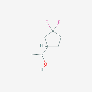 molecular formula C7H12F2O B8222085 1-(3,3-Difluorocyclopentyl)ethan-1-ol 
