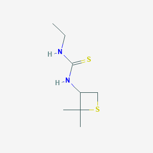 molecular formula C8H16N2S2 B8222086 1-(2,2-Dimethylthietan-3-yl)-3-ethylthiourea 