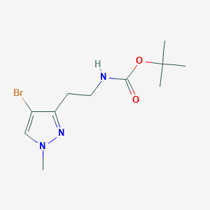 molecular formula C11H18BrN3O2 B8222145 tert-Butyl (2-(4-bromo-1-methyl-1H-pyrazol-3-yl)ethyl)carbamate 