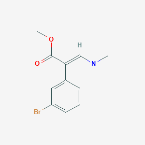 molecular formula C12H14BrNO2 B8222173 methyl (E)-2-(3-bromophenyl)-3-(dimethylamino)prop-2-enoate 