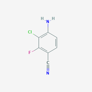 4-Amino-3-chloro-2-fluoroebenzonitrile