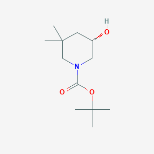 tert-butyl (5S)-5-hydroxy-3,3-dimethylpiperidine-1-carboxylate