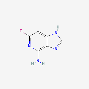 molecular formula C6H5FN4 B8222295 6-Fluoro-1H-imidazo[4,5-c]pyridin-4-amine 
