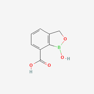 molecular formula C8H7BO4 B8222346 1-Hydroxy-1,3-dihydrobenzo[c][1,2]oxaborole-7-carboxylic acid 