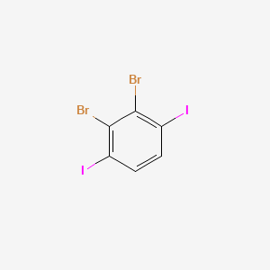 molecular formula C6H2Br2I2 B8222354 2,3-Dibromo-1,4-diiodobenzene 