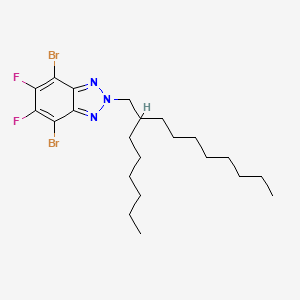 molecular formula C22H33Br2F2N3 B8222458 4,7-二溴-5,6-二氟-2-(2-己基癸基)-2H-苯并[d][1,2,3]三唑 