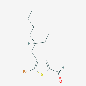 molecular formula C13H19BrOS B8222482 2-Thiophenecarboxaldehyde, 5-bromo-4-(2-ethylhexyl)- 