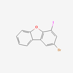 molecular formula C12H6BrIO B8222499 2-Bromo-4-iododibenzo[b,d]furan 