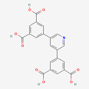 molecular formula C21H13NO8 B8222514 5,5'-(吡啶-3,5-二基)二间苯二甲酸 