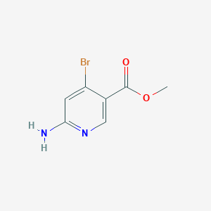 molecular formula C7H7BrN2O2 B8222533 Methyl 6-amino-4-bromonicotinate 