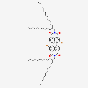 molecular formula C72H104Br2N2O4 B8222566 Anthra[2,1,9-def:6,5,10-d'e'f']diisoquinoline-1,3,8,10(2H,9H)-tetrone, 5,12-dibromo-2,9-bis(2-decyltetradecyl)- 