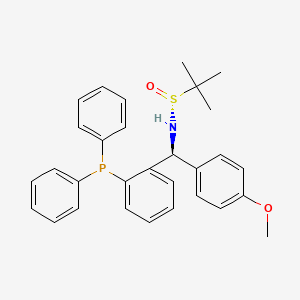 [S(R)]-N-[(S)-[2-(Diphenylphosphino)phenyl](4-methoxyphenyl)methyl]-2-methyl-2-propanesulfinamide