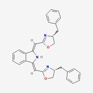 molecular formula C30H27N3O2 B8222655 (1Z,3Z)-1,3-Bis(((R)-4-benzyl-4,5-dihydrooxazol-2-yl)methylene)isoindoline 