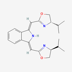 molecular formula C22H27N3O2 B8222673 (1Z,3Z)-1,3-Bis(((S)-4-isopropyl-4,5-dihydrooxazol-2-yl)methylene)isoindoline 
