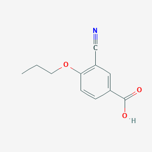 molecular formula C11H11NO3 B8222682 3-Cyano-4-propoxybenzoic acid 
