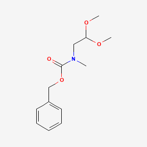 molecular formula C13H19NO4 B8222697 Benzyl (2,2-dimethoxyethyl)(methyl)carbamate CAS No. 1355573-66-8