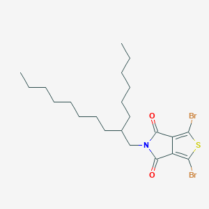 molecular formula C22H33Br2NO2S B8222698 1,3-Dibromo-5-(2-hexyldecyl)-4H-thieno[3,4-c]pyrrole-4,6(5H)-dione 
