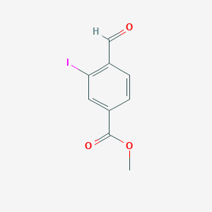 molecular formula C9H7IO3 B8222704 Methyl 4-formyl-3-iodobenzoate 