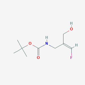 molecular formula C9H16FNO3 B8222723 tert-Butyl (E)-(3-fluoro-2-(hydroxymethyl)allyl)carbamate 