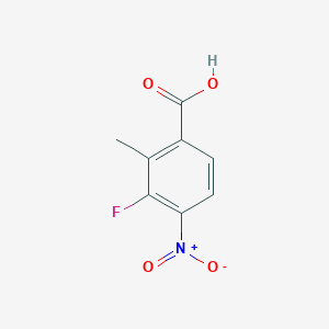 molecular formula C8H6FNO4 B8222729 3-Fluoro-2-methyl-4-nitrobenzoic acid 