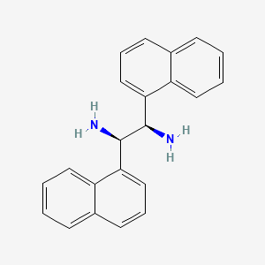 molecular formula C22H20N2 B8222742 (1R,2R)-1,2-Di(naphthalen-1-yl)ethane-1,2-diamine 