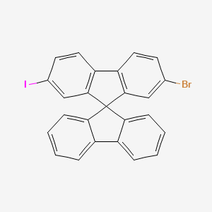 molecular formula C25H14BrI B8222841 2-溴-7-碘-9,9'-螺[芴] 