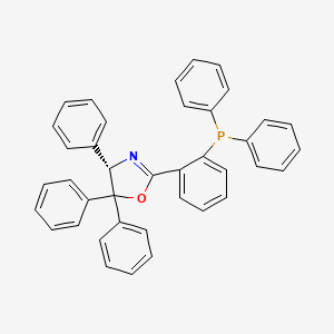 molecular formula C39H30NOP B8222920 (S)-2-(2-(Diphenylphosphanyl)phenyl)-4,5,5-triphenyl-4,5-dihydrooxazole 