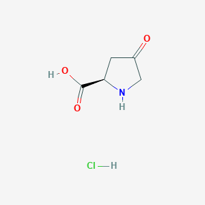 molecular formula C5H8ClNO3 B8223017 (R)-4-Oxopyrrolidine-2-carboxylic acid hydrochloride 