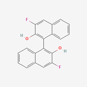 molecular formula C20H12F2O2 B8223057 (S)-3,3'-二氟-[1,1'-联萘]-2,2'-二醇 
