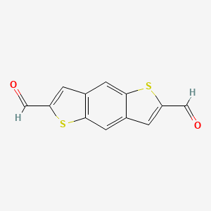 molecular formula C12H6O2S2 B8223064 苯并[1,2-b:4,5-b']二噻吩-2,6-二甲醛 