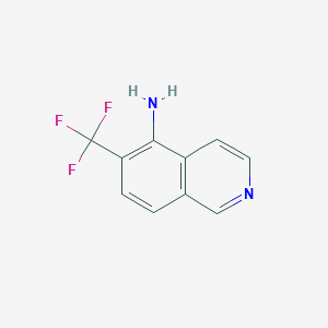 molecular formula C10H7F3N2 B8223077 6-(Trifluoromethyl)isoquinolin-5-amine 